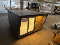 Pre-fabricated composite garden room, exterior size: length 425cm x width 370cm x height 260cm compl