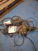 Two assorted handheld sanders as lotted