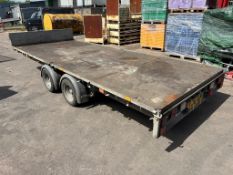 Ifor Williams Trailer type 2Cb LM166G 3,500kg twin Axle Flatbed Trailer, serial number: