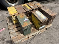 8 x Large Army Ammunition Boxes