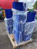 Approx 60 x Blue Quad Height Trays