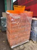 180 x Neon Orange Double Height Large Trays