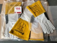 4 x Pairs of Microclean Welding Gauntlets, unused