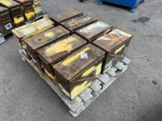 8 x Large Army Ammunition Boxes