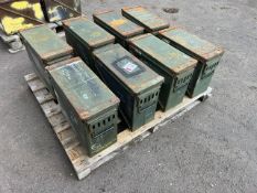 8 x Large Army Ammunition Boxes