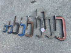 8 x Large G clamps