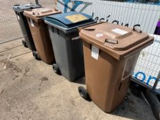 4 x Large Wheelie Bins