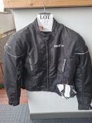 Bike It insignia Black ladies motorcycle jacket, size Xlarge, RRP £79.99