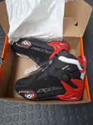 Ixon Bull 2 WP Black/white/red motorcycle boots, size EUR43, RRP £159.99