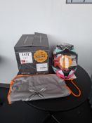 Axor Street Hip hop athena grey/mint gloss motorcycle helmet, size Xlarge, RRP £124.99