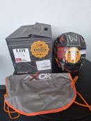Axor Apex Full Face Venomous black/ grey matt motorcycle helmet, size large, RRP £124.99