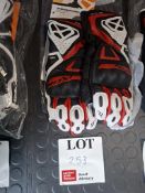 Ixon GP5 Black/red/white motorcycle gloves, size Xlarge, RRP £99.99