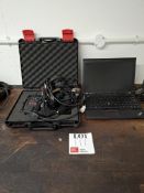 Texa TBX navigator Evolution diagnostic tool with Thinkpad laptop with associated dongle and cablin