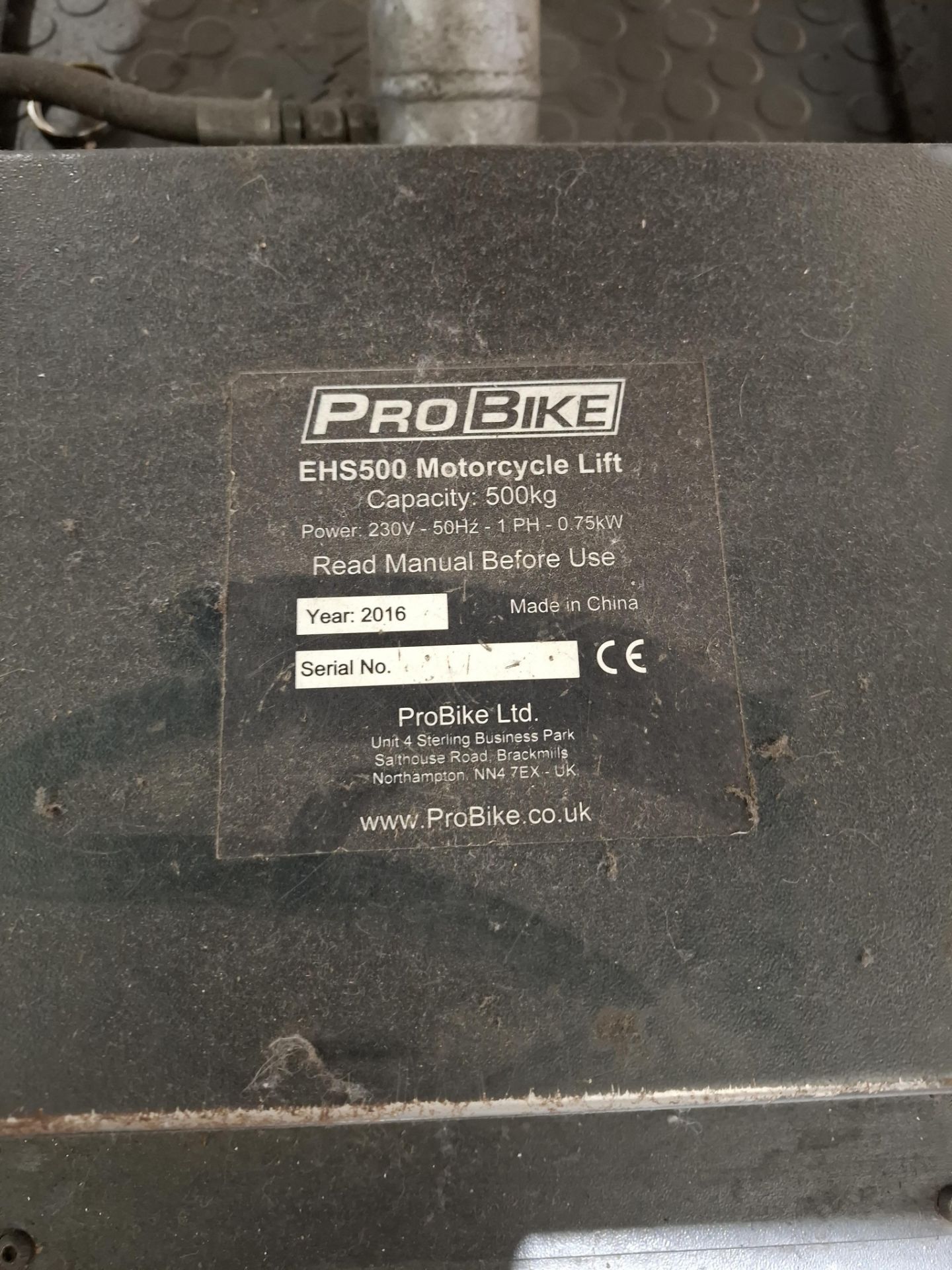 Probike EHS 500 500kg motorcycle lift (2016) - Image 4 of 6