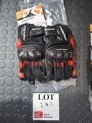 Ixon Black/red motorcycle gloves, size Xlarge, RRP £64.99