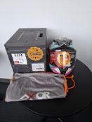 Axor Street Hip hop athena grey/mint gloss motorcycle helmet, size large, RRP £124.99