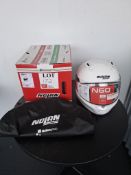 Nolan N60-6 Classic White motorcycle helmet, size Xlarge, RRP £149.99