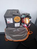 Axor Street Hip hop athena grey/mint gloss motorcycle helmet, size medium, RRP £124.99
