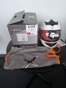 Axor Rage Gloss white motorcycle helmet, size small, RRP £49.99