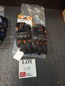 Ixon Orange motorcycle gloves, size XXlarge, RRP £64.99