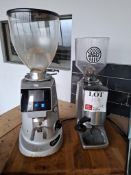 Two coffee grinders to include Fiorenzato F64E and Sanremo as lotted