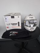 Nolan N100-6 Classic White motorcycle helmet, size medium, RRP £319.99