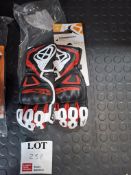 Ixon GP5 Black/red/white motorcycle gloves, size XXXlarge, RRP £99.99