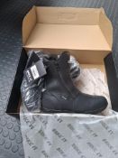 Bike It Preto Black motorcycle boots, size UK9, RRP £99.99