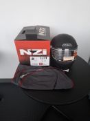 NZI Club Matt black motorcycle helmet, size medium, RRP £125.99