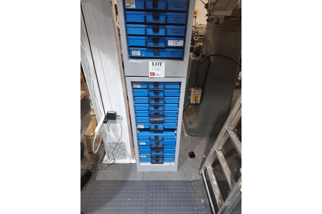 Two small part storage cabinets as lotted - Image 3 of 4