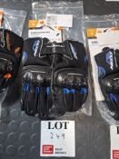 Ixon Black/blue motorcycle gloves, size XXXlarge, RRP £64.99