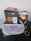 Axor X-Cross Adventure Gloss white motorcycle helmet, size large, RRP £124.99