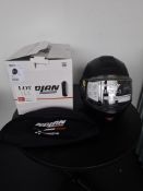 Nolan N120-1 Black motorcycle helmet, size large, RRP £319.99