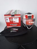 Nolan N80-8 Mandrake White motorcycle helmet, size Xlarge, RRP £249.99