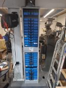 Two small part storage cabinets as lotted