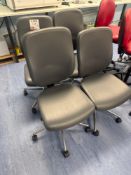 4 x Verco Grey Leverest Office Chairs