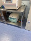 Square stainless steel preparation bench