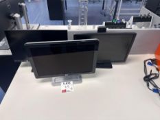 3 x various flatscreen monitors