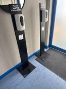 3 x free standing hand sanitising units