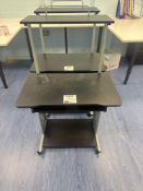 2 x mobile computer desks