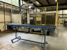 Hi Tech Automation MSD mobile belt conveyor, with partial guarding. S/N 9156-1, year 16/09/02