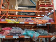 Contents of 2 x shelves containing Star balloon weights in various colours