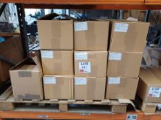 Pallet of finished stock comprising approx. 15 boxes of various pet bowls