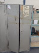 Contents to double-door metal cabinet