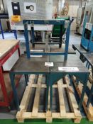 5 x various steel fabricated work tables, to pallet