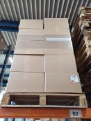 Pallet of finished stock comprising approx. 40 boxes of FL067 - 210mm Bulb Bowl - White