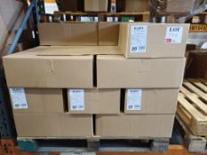 Pallet of finished stock comprising circa 18 x boxes of FL011 - FLORAL CARDETTE - WHITE
