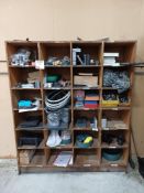 Contents to multi-compartment storage unit