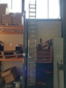 Aluminium 34-rung double extension ladder
