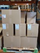 Pallet of finished stock comprising circa 18 x boxes of FL028 - GRAVE VASE POT & LID - BLACK